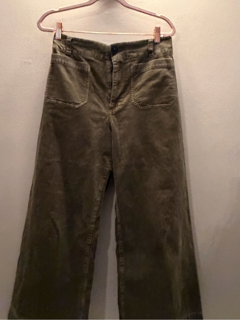 Anthropologie Maeve Colette High Rise Corduroy Wide Leg Pants size 28